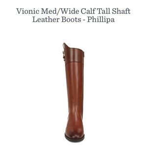 Beautiful Vionic Wide Calf Leather Tall Shaft Boots size 6